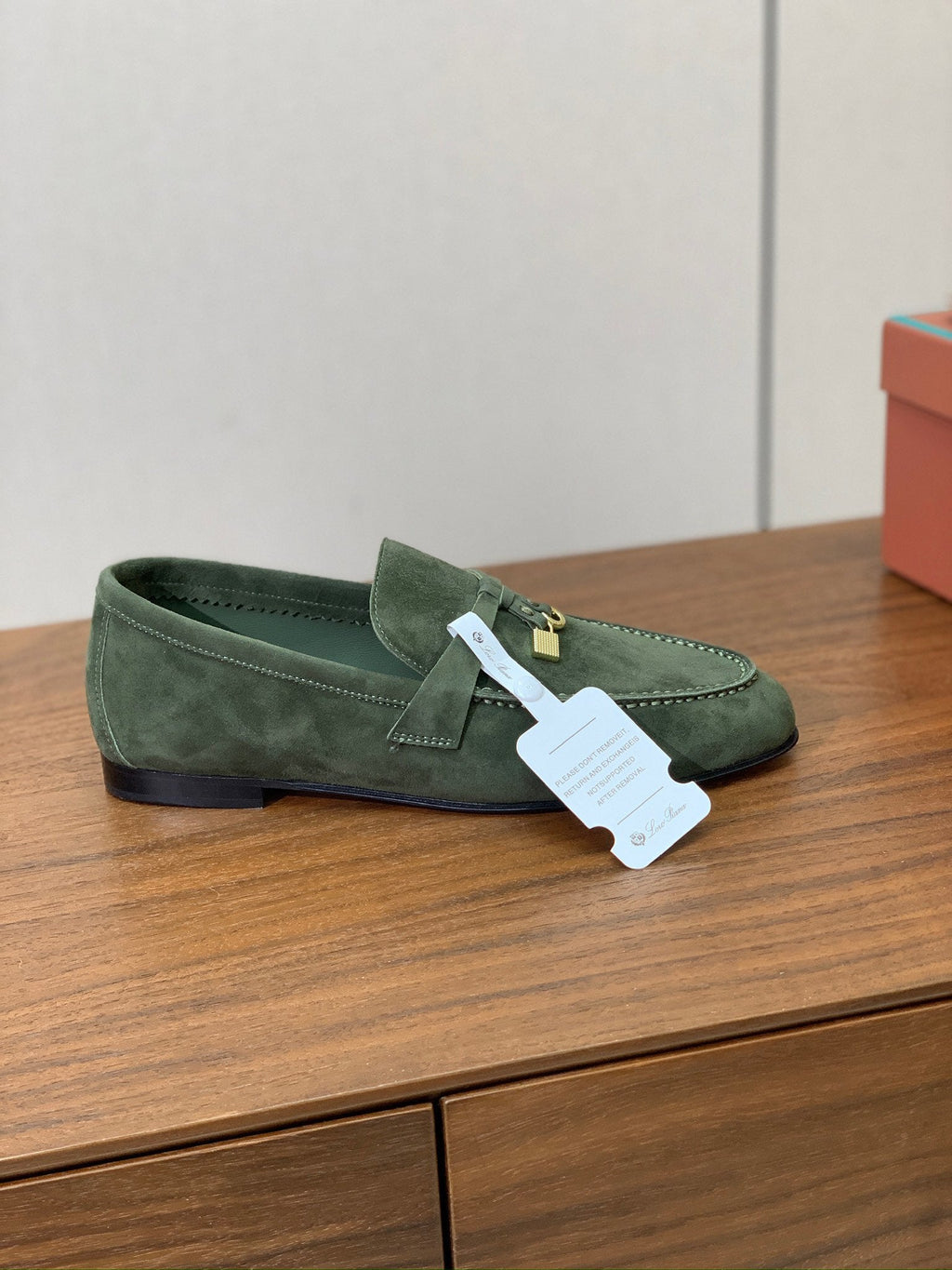 LP 26S SUMMER CHARMS WALK LOAFER IN SEA GREEN SUEDE GOLD HARDWARE