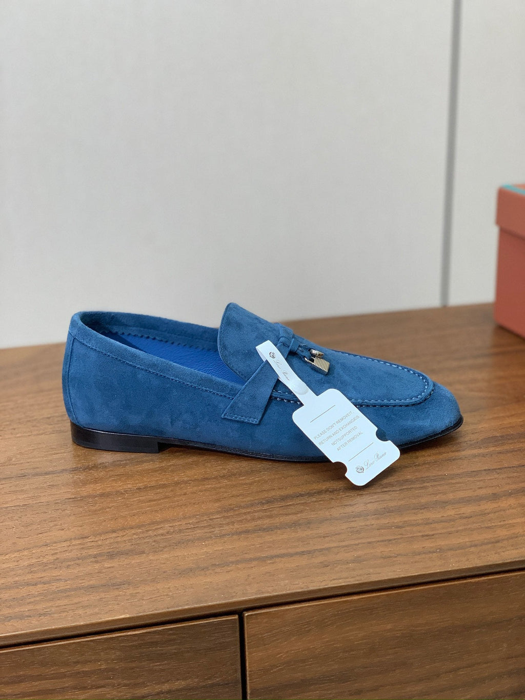 LP 26S SUMMER CHARMS WALK LOAFER IN DARK BLUE SUEDE SILVER HARDWARE