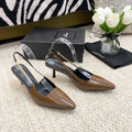 SL BLAKE SLINGBACK PUMPS CAMEL CALFSKIN