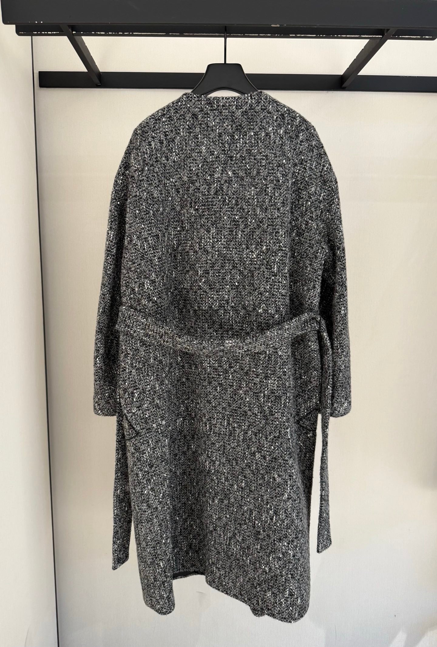 CHANEL 25S LONG TWEED COAT 422