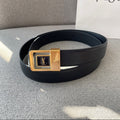 YSL 25S BELT 30 MM IN BLACK CALFSKIN 541397
