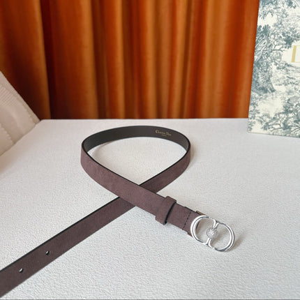 DIOR 26S BELT 20 MM IN DUSTY PURPLE SUEDE 661467