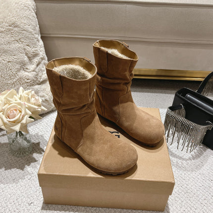 ANKLE BOOT IN CIDER BROWN SUEDE