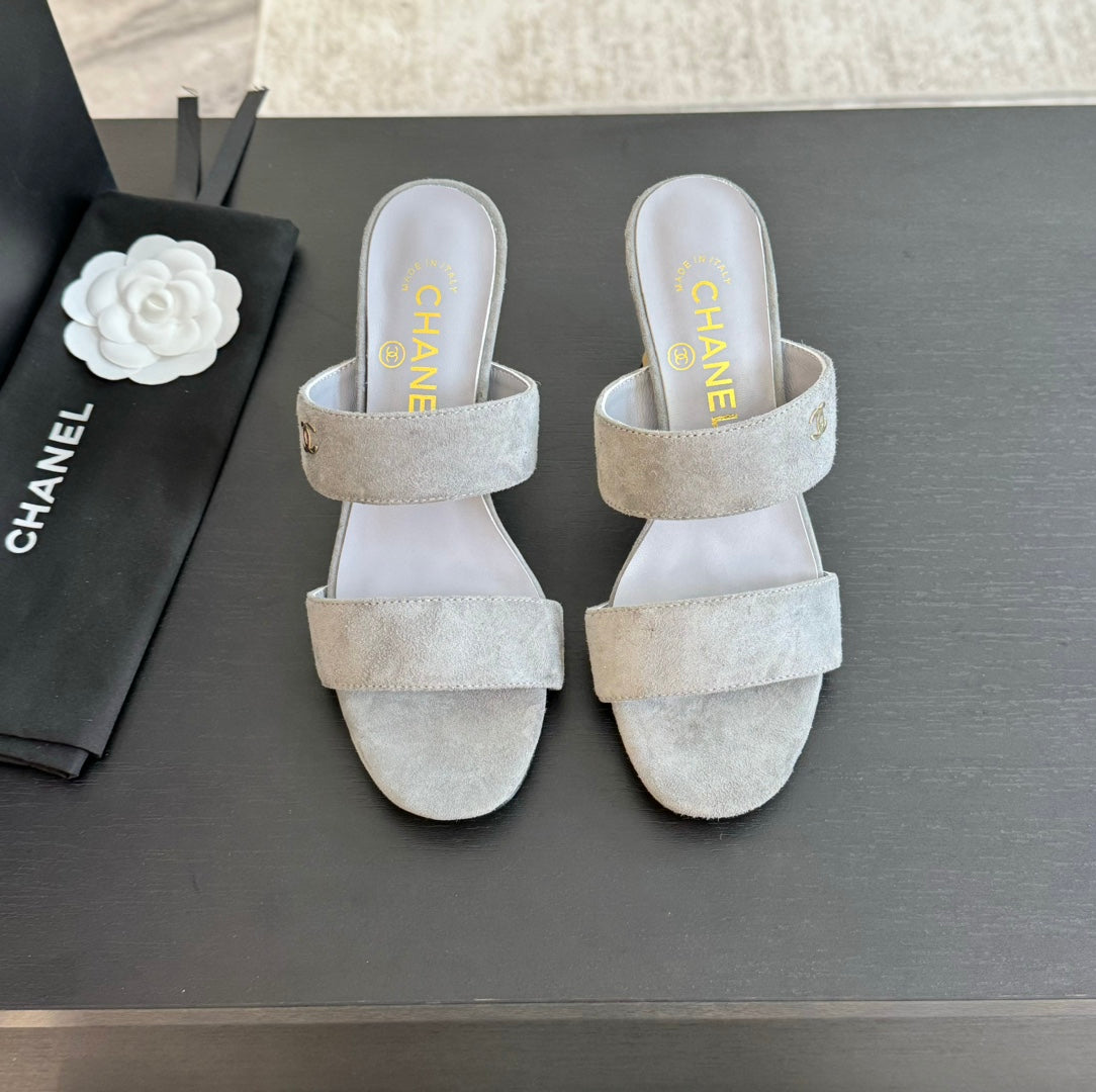 High Heels Lambskin Gray