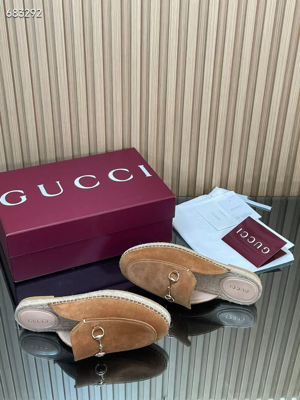 GUCCI 26S LOAFER MULES IN BROWN SUEDE