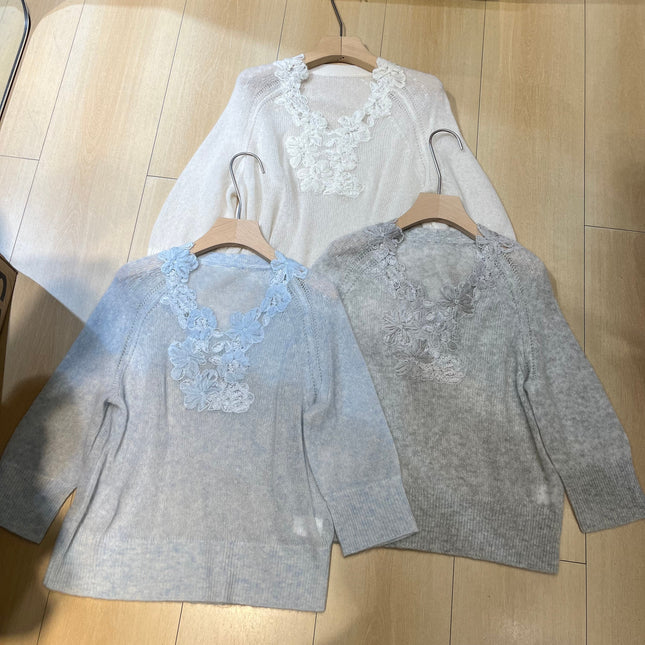 LP 26S V-NECK CASHMERE SWEATER 634