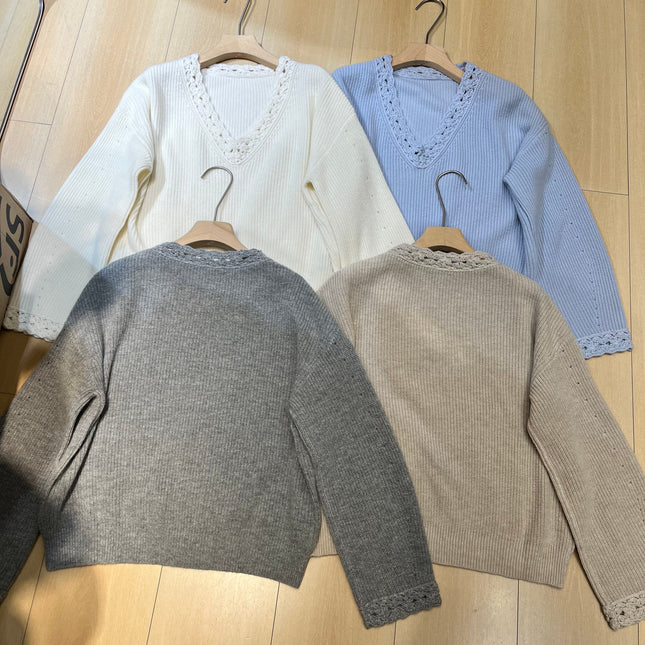 LP 26S V-NECK CASHMERE SWEATER 633