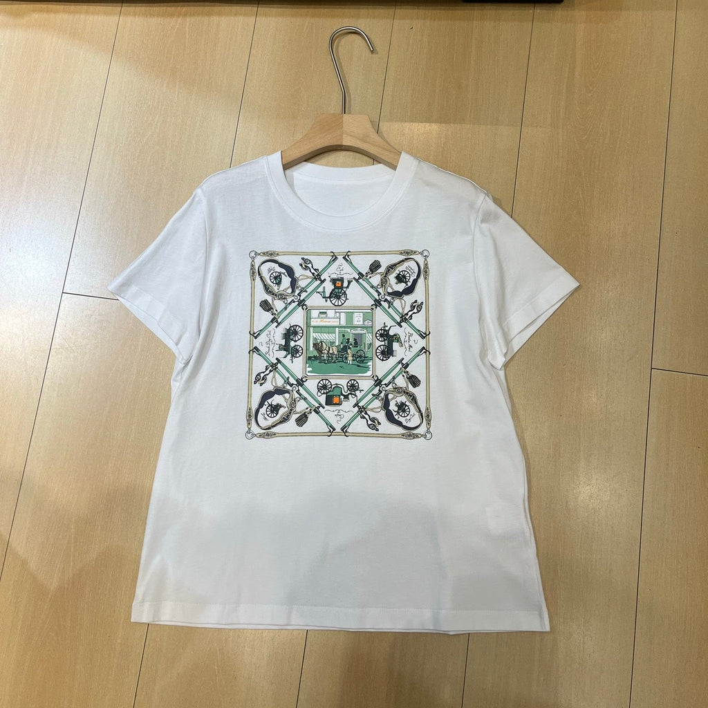 HERMES 25S CREW NECK T-SHIRT 406