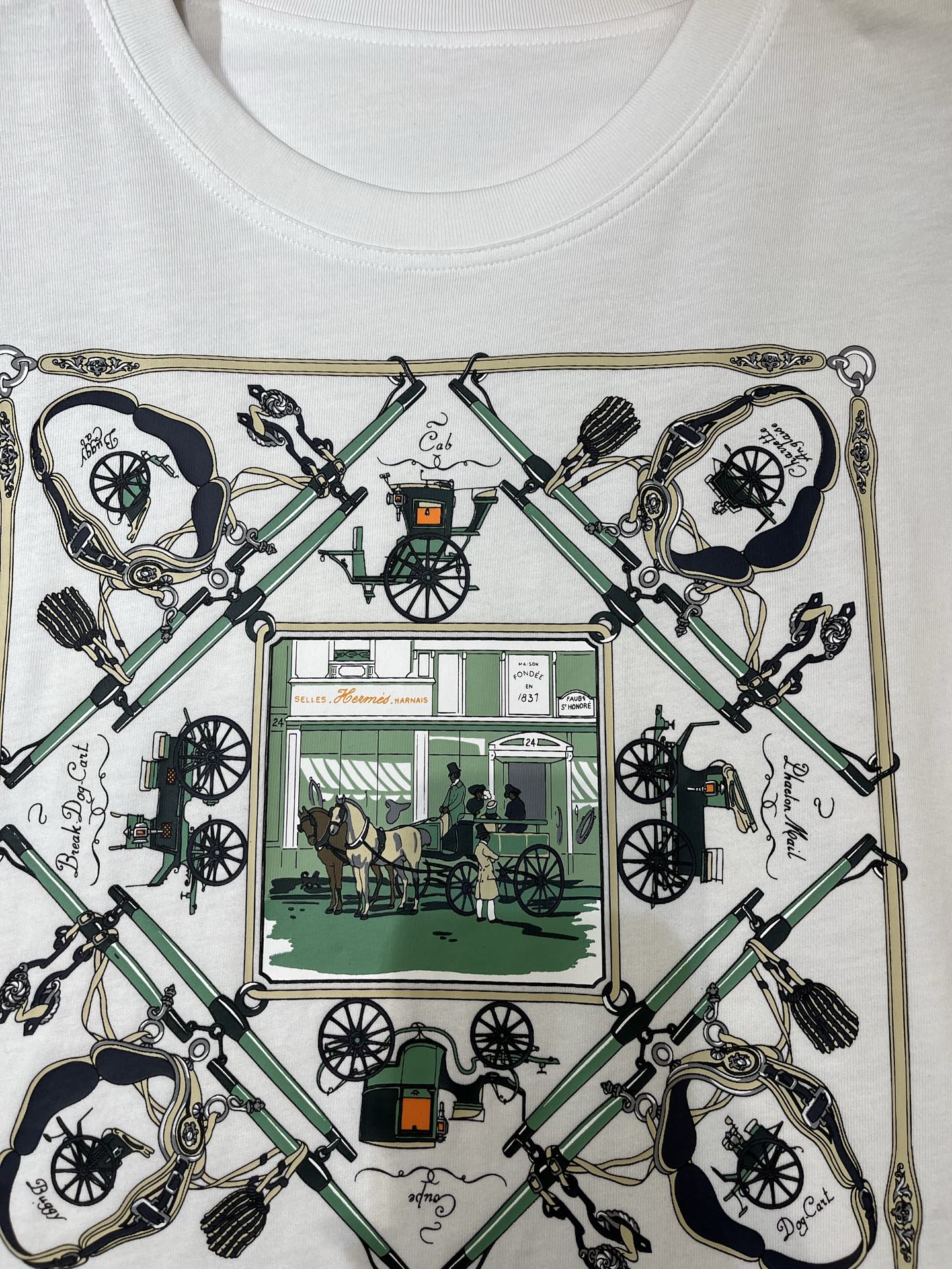 HERMES 25S CREW NECK T-SHIRT 406