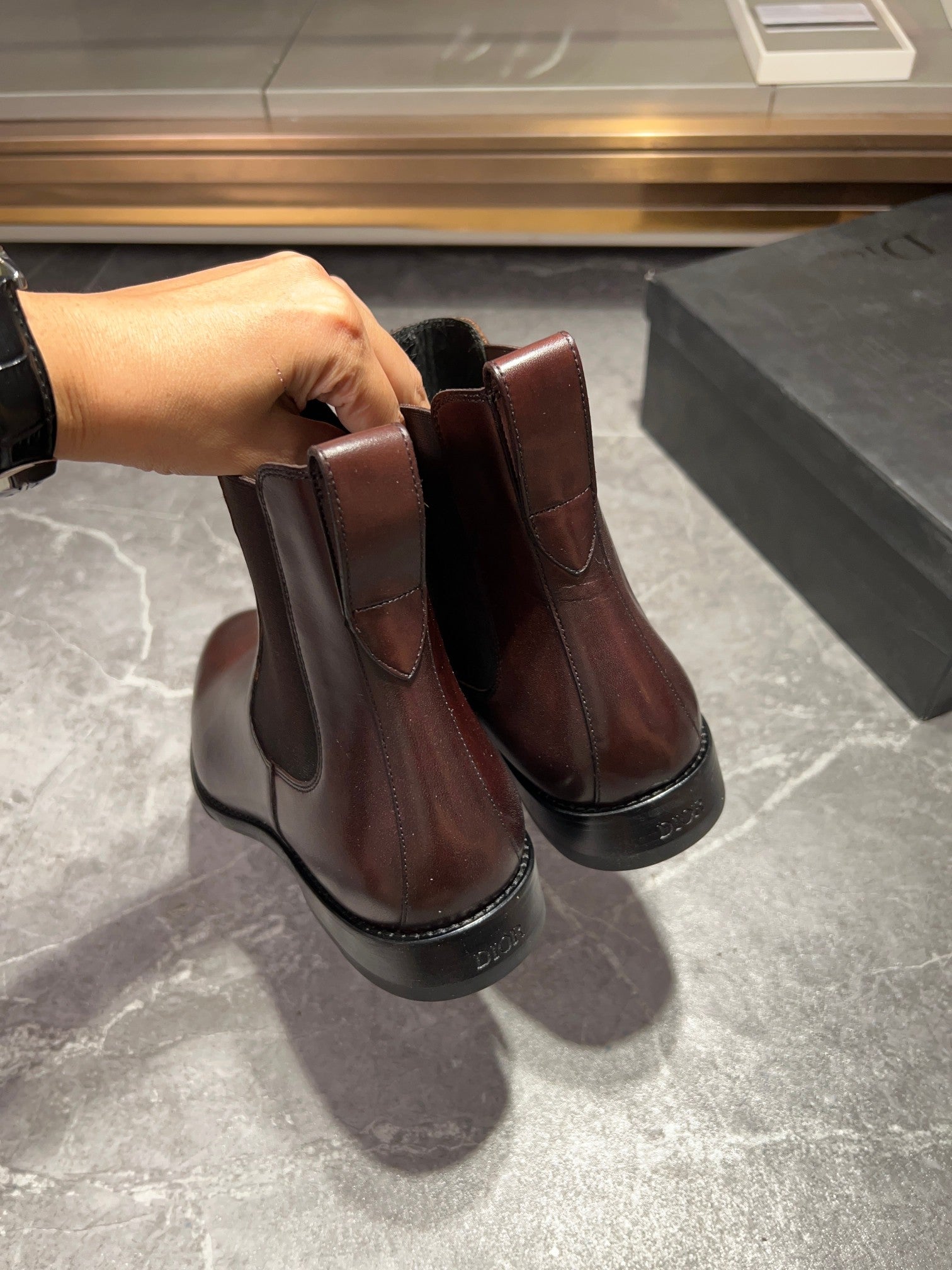 CD CHELSEA BOOT SYRUP CALFSKIN