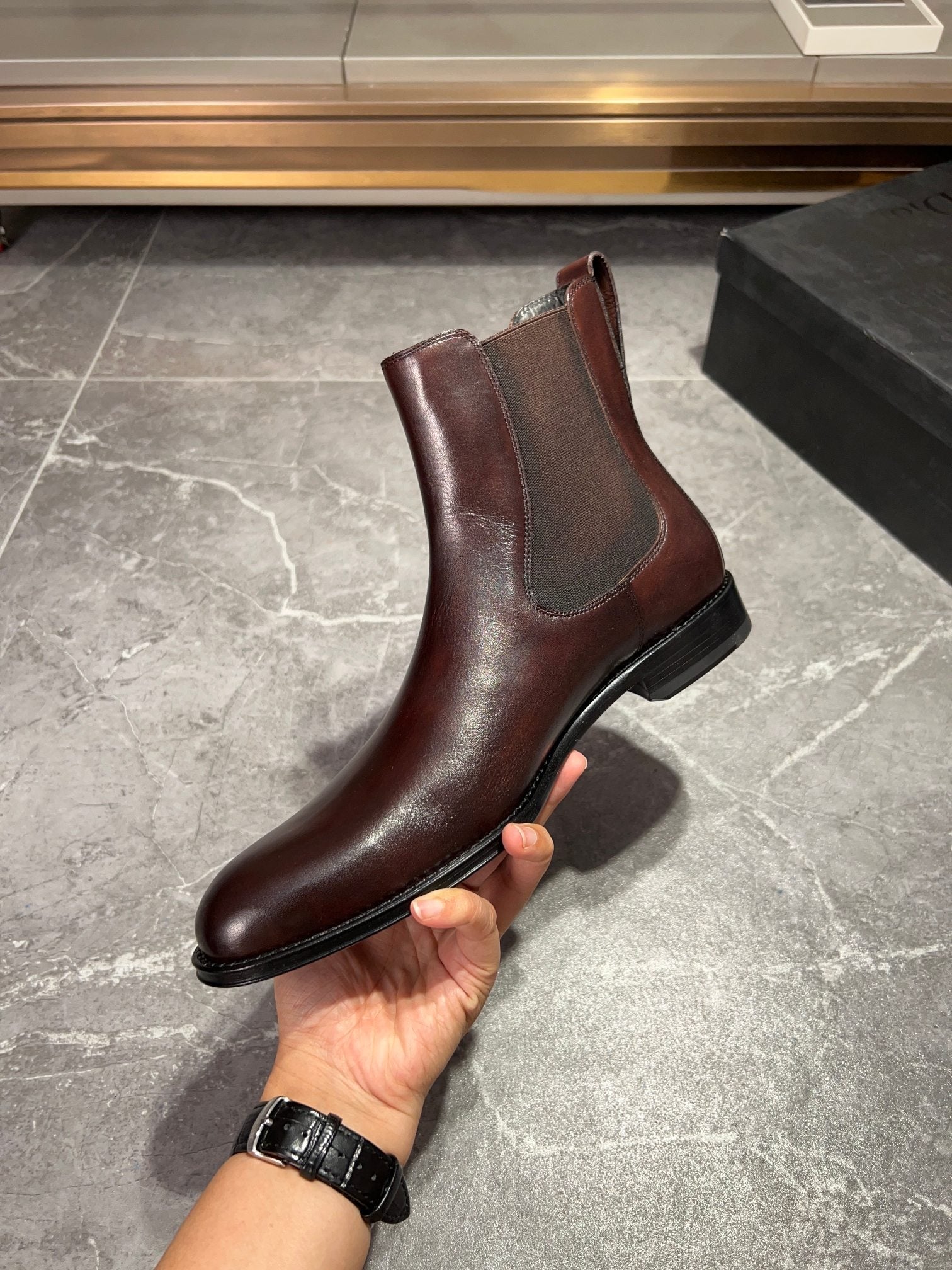 CD CHELSEA BOOT SYRUP CALFSKIN
