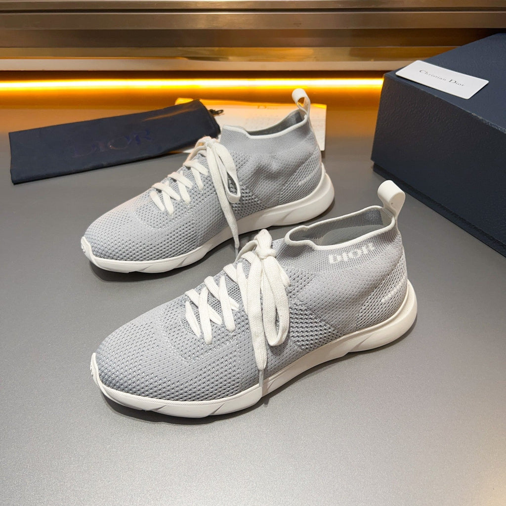 CD B21 LOW TOP KNIT SNEAKER LIGHT GRAY FABRIC