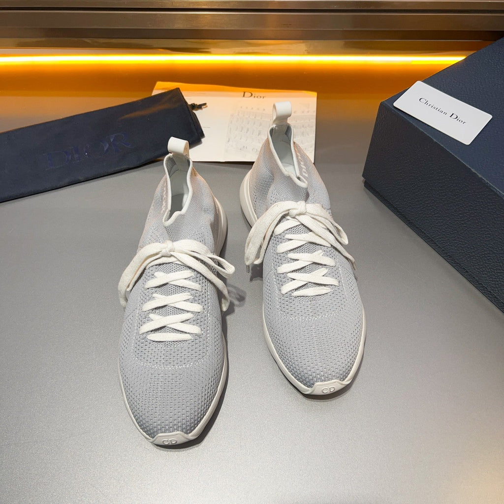 CD B21 LOW TOP KNIT SNEAKER LIGHT GRAY FABRIC