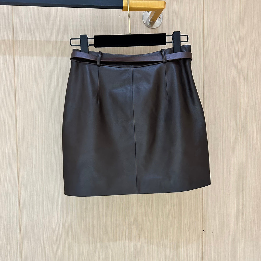 DIOR 26S LEATHER SKIRT 1178