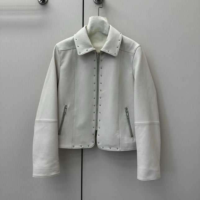 HERMES 26S LEATHER JACKET 649