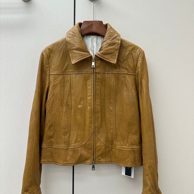 MIUMIU 26S LEATHER JACKET 1319