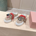 MIUMIU 25S SNEAKERS 50MM IN DARK BEIGE SUEDE