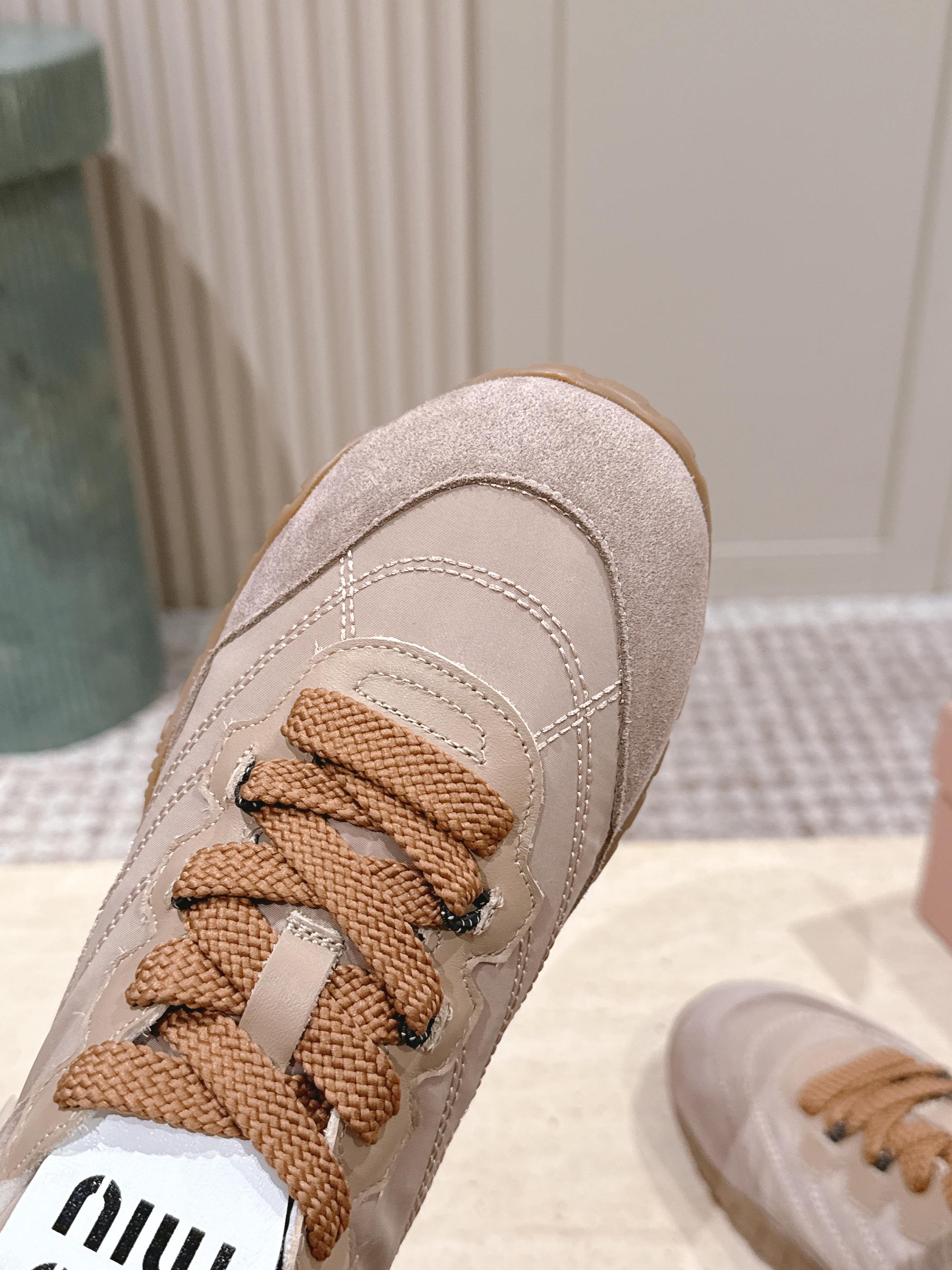 MIUMIU 25S SNEAKERS IN DARK ROSE TYRE TECHNICAL FABRIC AND SUEDE SHEARLING