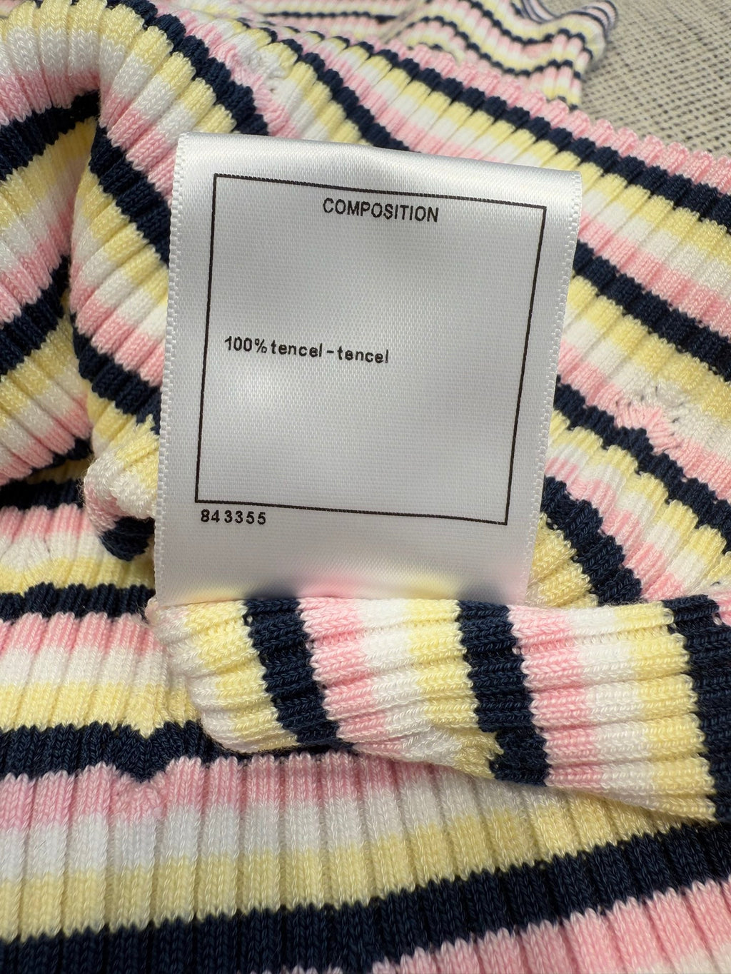 Chanel Tank Top Multicolor Tencel 232700