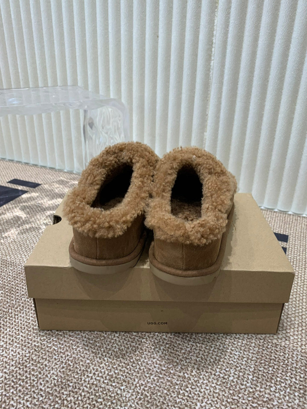 TASMAN MAXI CURLY IN SEPIA BROWN SUEDE AND SHEARLING