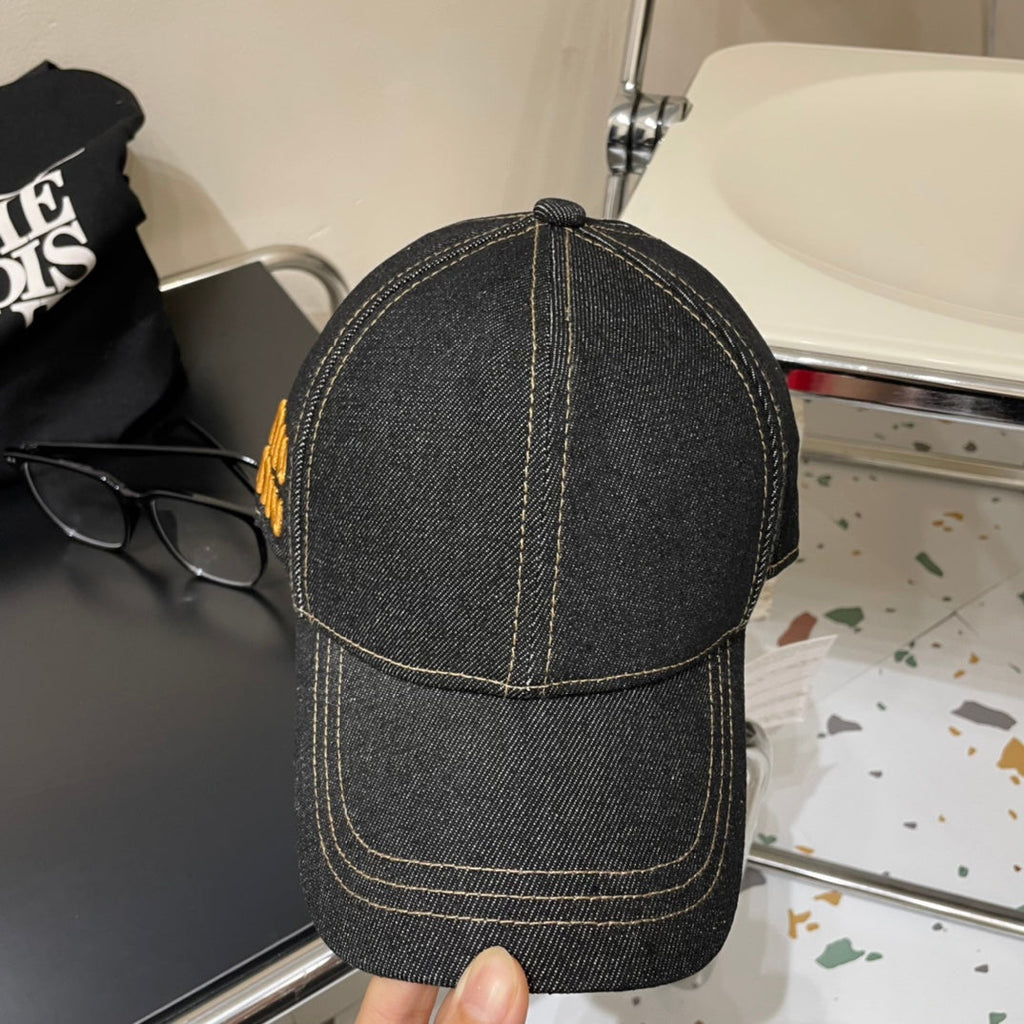MIUMIU 26S DENIM BASEBALL CAP 340584