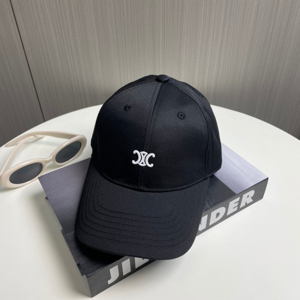 CELINE BASEBALL CAP 910979 IN BLACK CANVAS