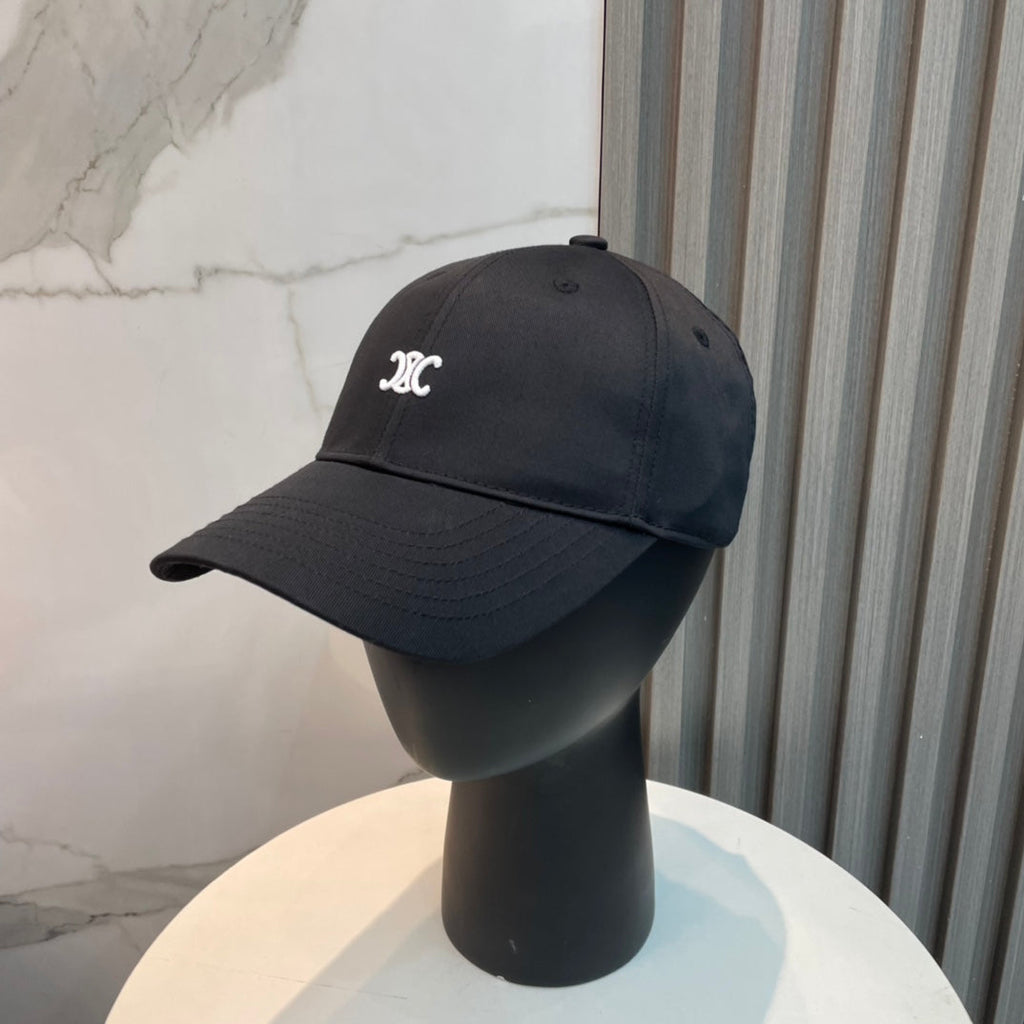 CELINE BASEBALL CAP 910979 IN BLACK CANVAS