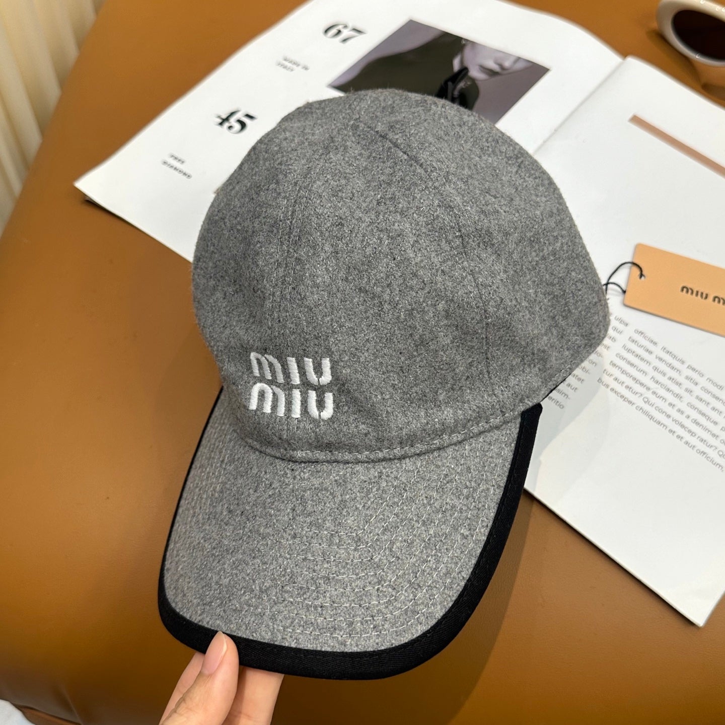 MIUMIU 26S BASEBALL CAP 340612
