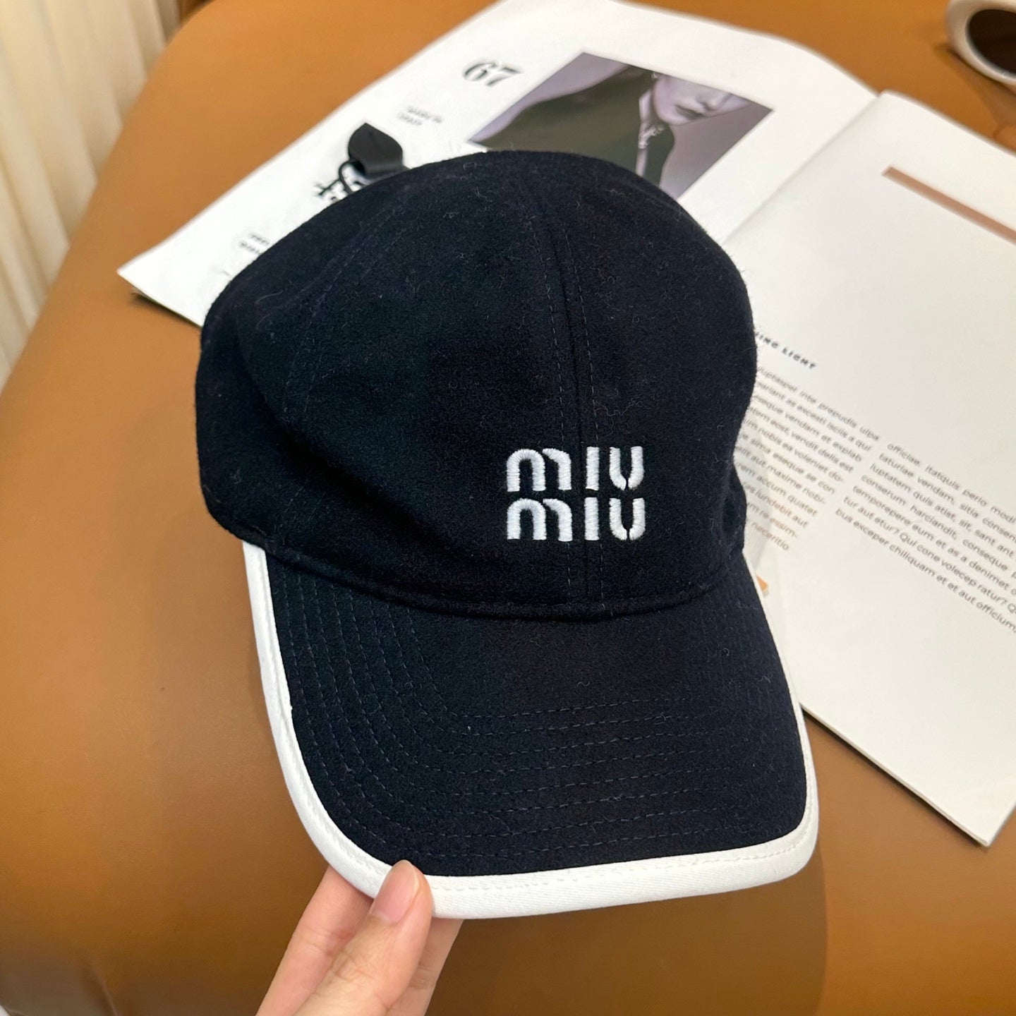 MIUMIU 26S BASEBALL CAP 340613