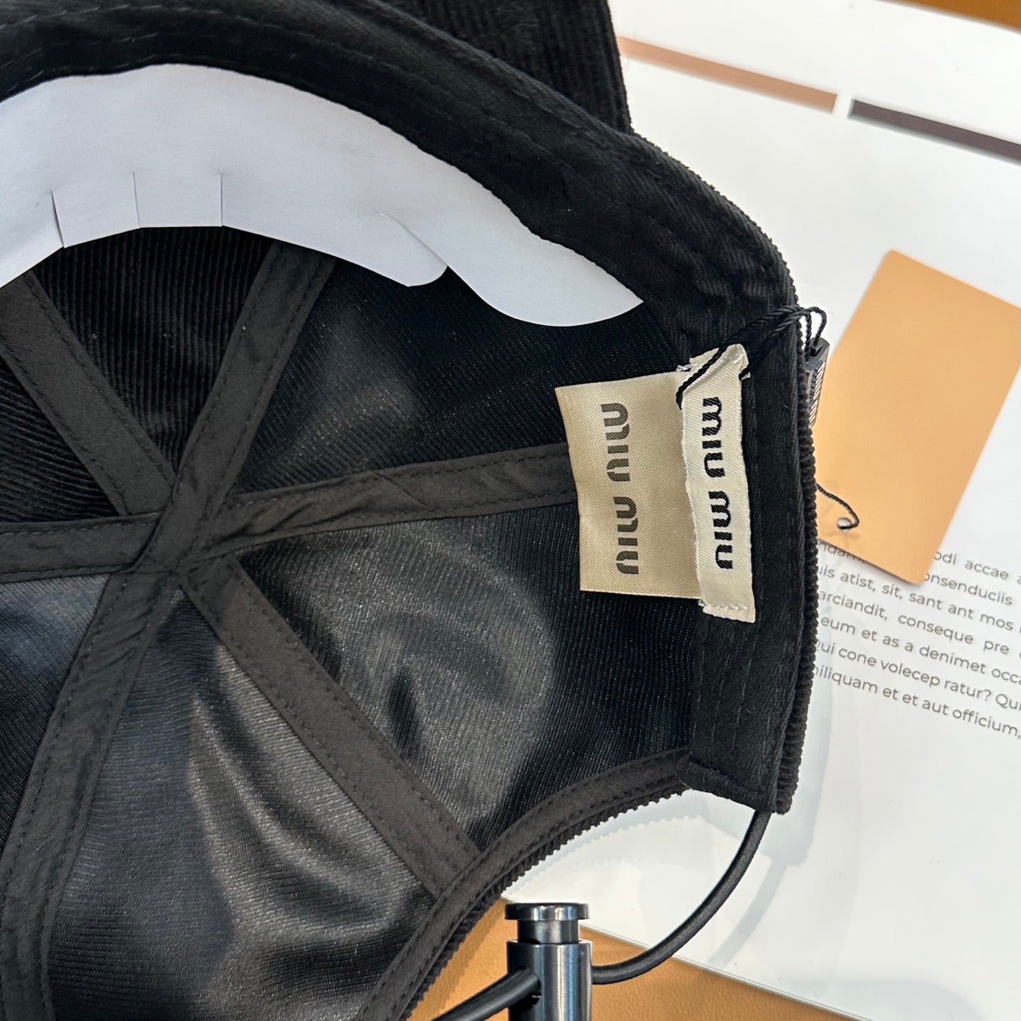 MIUMIU VELVET BASEBALL CAP STYLE 63