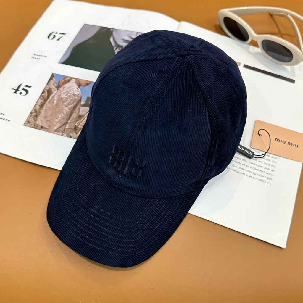 MIUMIU VELVET BASEBALL CAP STYLE 62