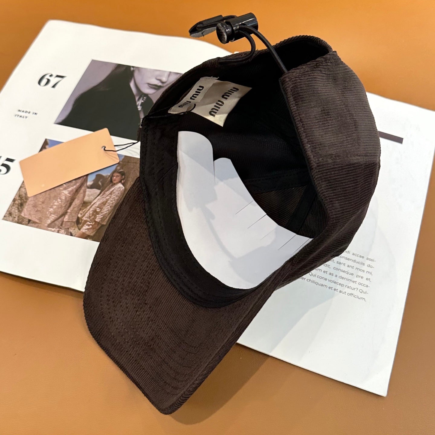 MIUMIU VELVET BASEBALL CAP STYLE 59