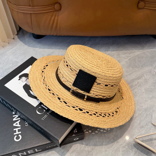 LOEWE 26S STRAW BELTED SUN HAT STYLE 183