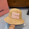 MIUMIU 26S STRAW BUCKET HAT 340666