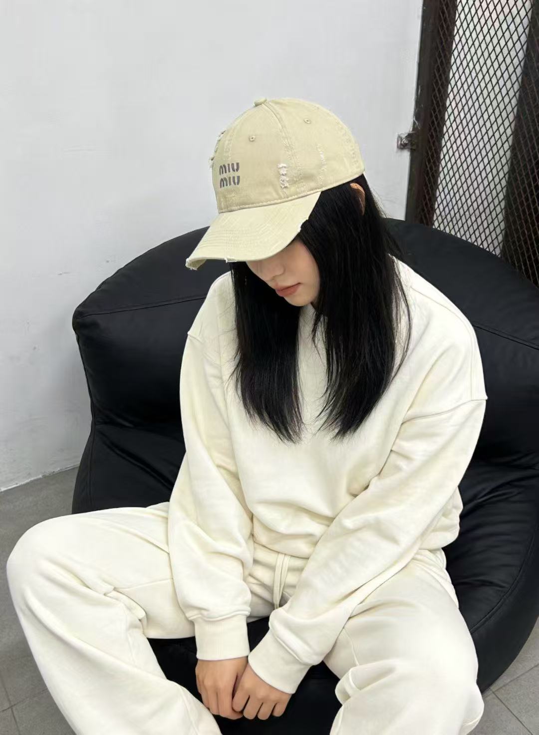 MIUMIU 26S BASEBALL CAP 342396