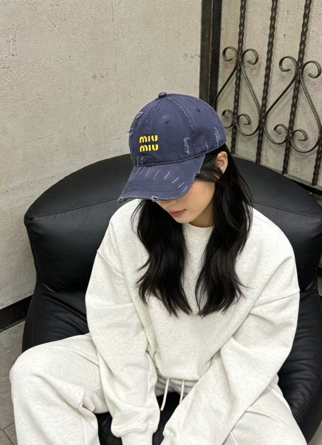 MIUMIU 26S BASEBALL CAP 342399