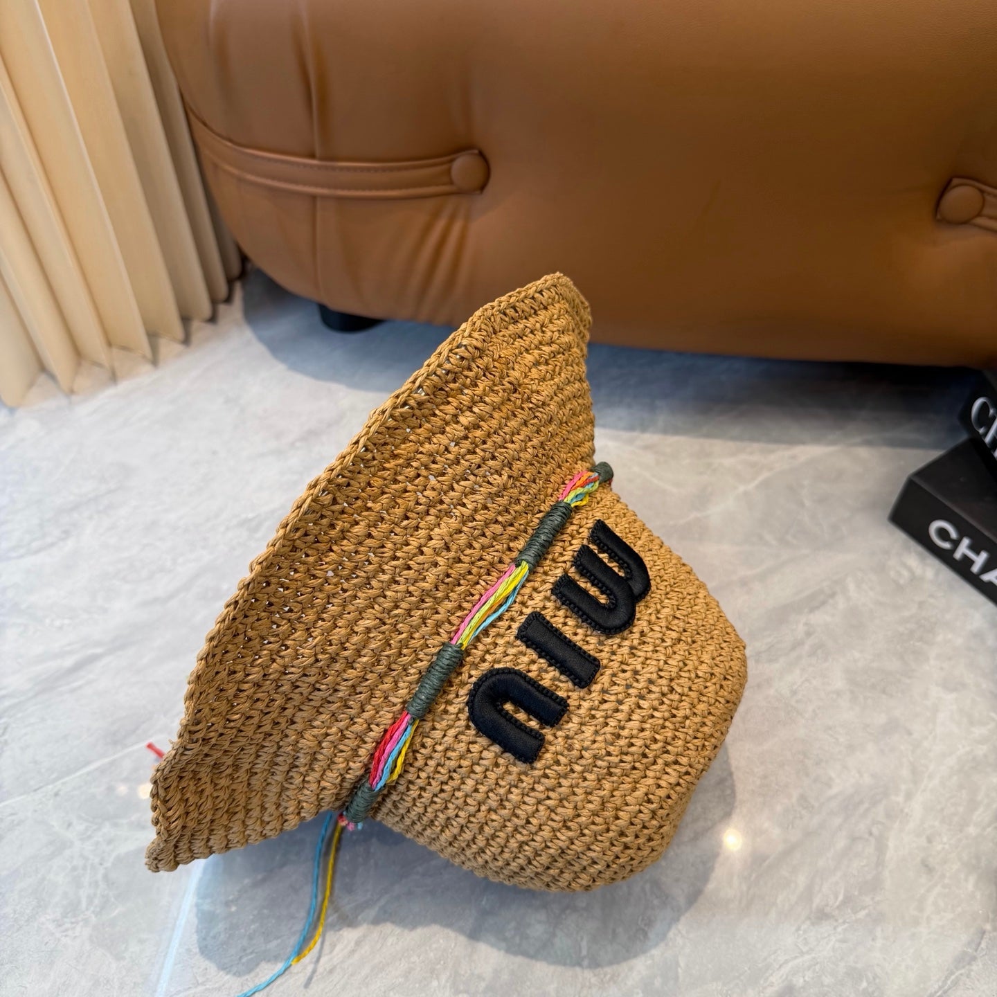 MIUMIU 26S STRAW BUCKET HAT 345227