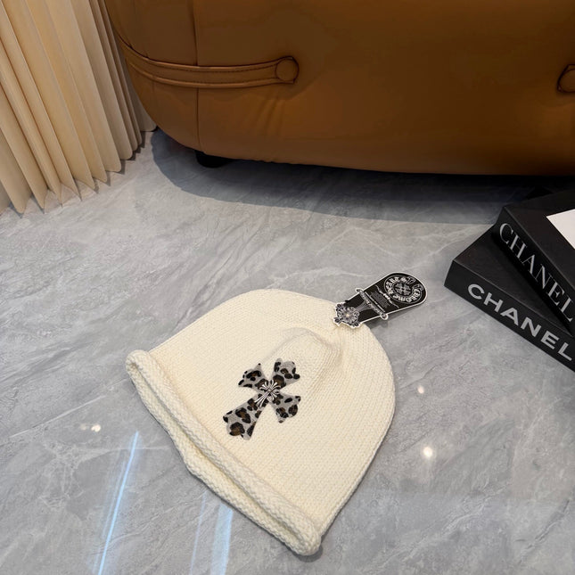 CHROME HEARTS 26S CROSS KNITTED BEANIE STYLE 003