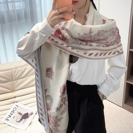 DIOR 26S SCARF 140 IN CASHMERE AND SILK 513569