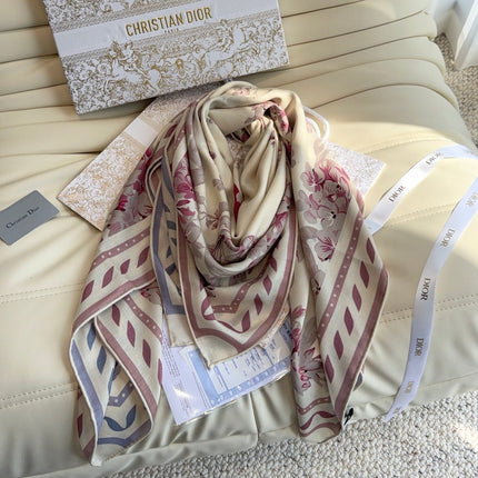 DIOR 26S SCARF 140 IN CASHMERE AND SILK 513569