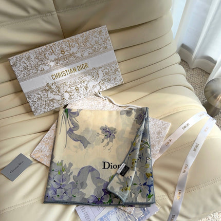 DIOR 26S SCARF 140 IN CASHMERE AND SILK 513570