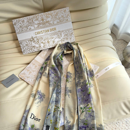 DIOR 26S SCARF 140 IN CASHMERE AND SILK 513570