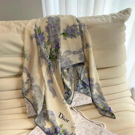 DIOR 26S SCARF 140 IN CASHMERE AND SILK 513570