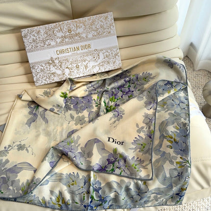 DIOR 26S SCARF 140 IN CASHMERE AND SILK 513570