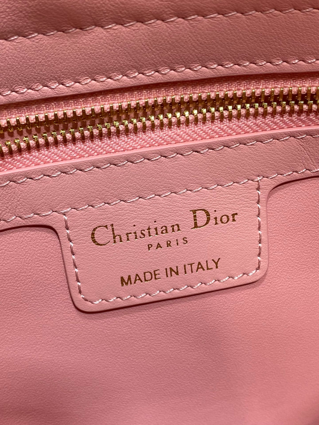 DIOR CIGALE BAG 28 IN PINK CALFSKIN GOLD HARDWARE