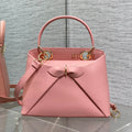 DIOR CIGALE BAG 28 IN PINK CALFSKIN GOLD HARDWARE