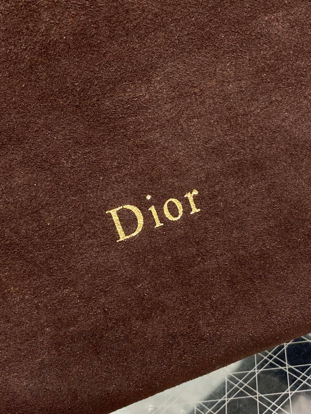 DIOR 26S MEDIUM BAG 31 IN DARK BROWN SUEDE