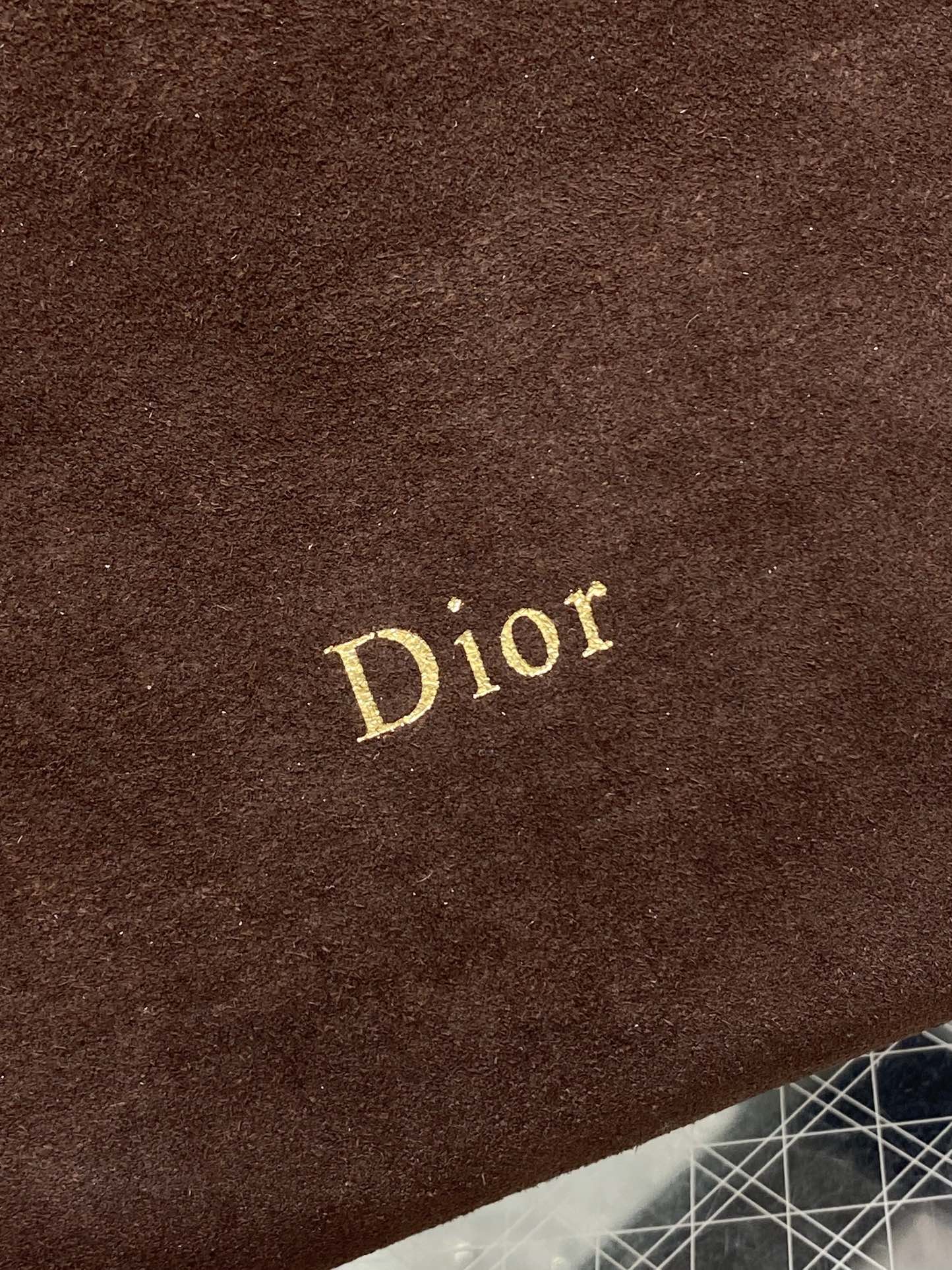 DIOR 26S MEDIUM BAG 31 IN DARK BROWN SUEDE