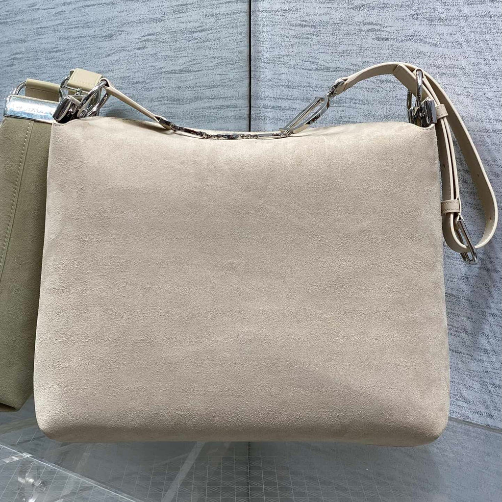 DIOR 26S MEDIUM BAG 31 IN BEIGE SUEDE