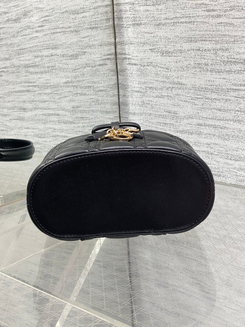 DIOR 26S MINI VANITY 17 IN BLACK LAMBSKIN